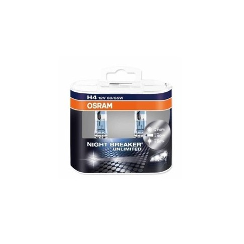 Lampada H4 12V/55W P43t nightbreaker, 90% di luminosità in più